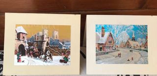 Antiguas postales con motivos nevados