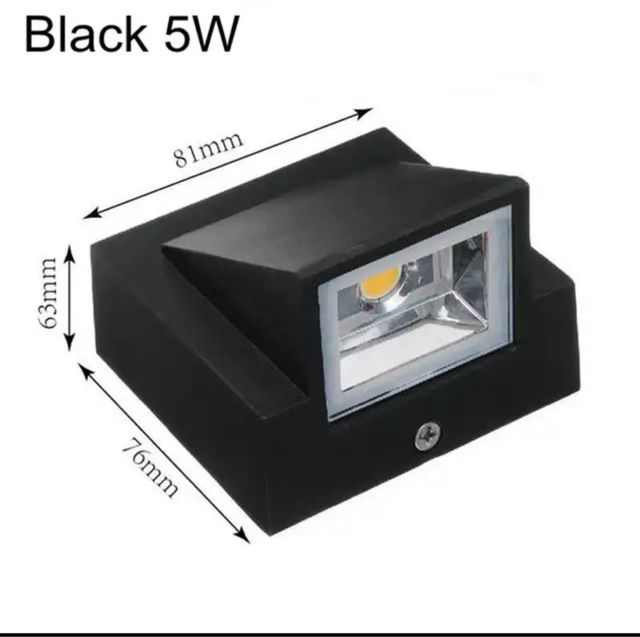 Lámpara LED de pared de un solo cabezal