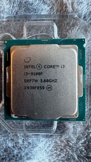 Procesador intel core i3-9100F 3.6GHz y disipador