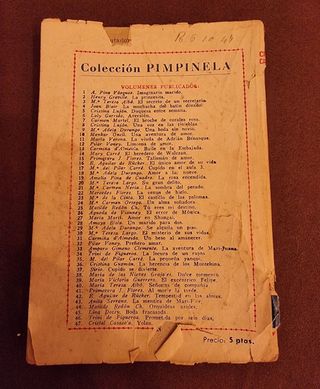 Novela colección "Pimpinela"