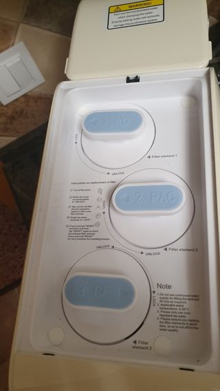 Filtro con 6 temperaturas sin instalación.