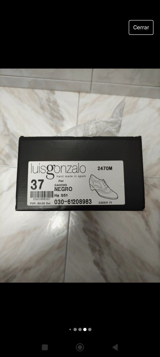 Zapatos cordones negros tacón bajo