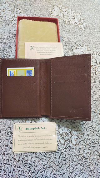 Cartera piel hombre
