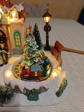 Casetta di Natale luminosa.