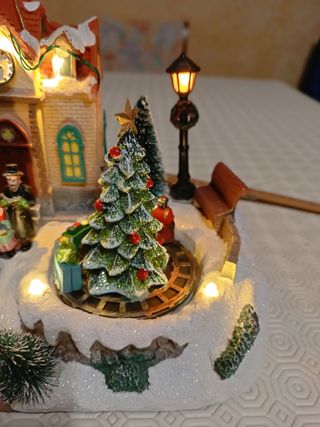 Casetta di Natale luminosa.