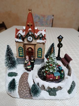 Casetta di Natale luminosa.