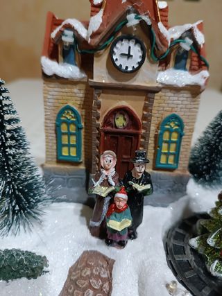 Casetta di Natale luminosa.