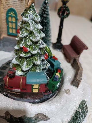 Casetta di Natale luminosa.