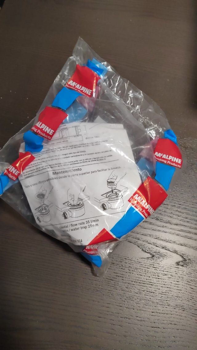 Válvula plato de ducha m'alpine