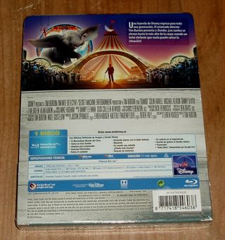 DUMBO BLU-RAY STEELBOOK DISNEY METALICA PRECINTADO