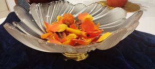 Centro de mesa de cristal