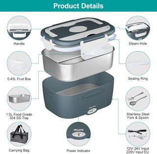 Fiambrera electrica con accesorios