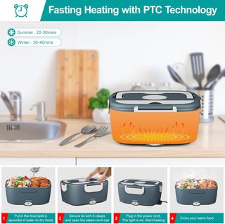 Fiambrera electrica con accesorios
