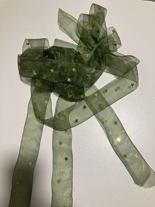 Espumillón y cintas navidad