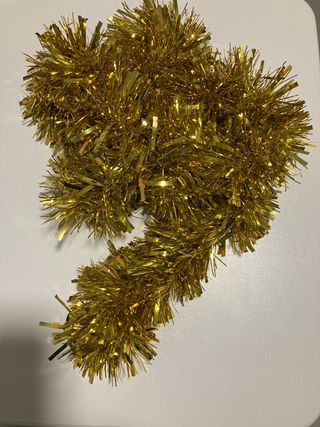 Espumillón y cintas navidad