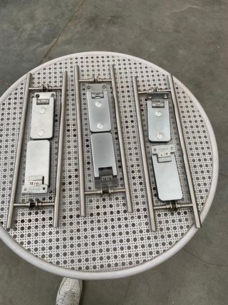 Tiradores dobles inox