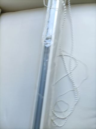 Riel para estor en aluminio blanco