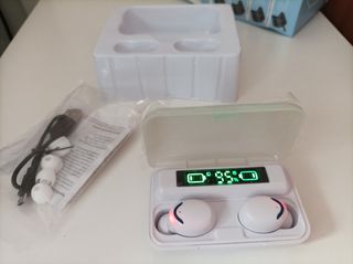 AURICULARES BLUETOOTH CON POWER BANK NUEVOS 