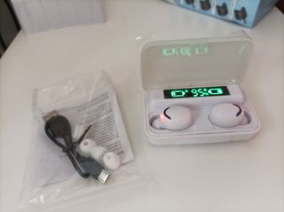 AURICULARES BLUETOOTH CON POWER BANK NUEVOS 