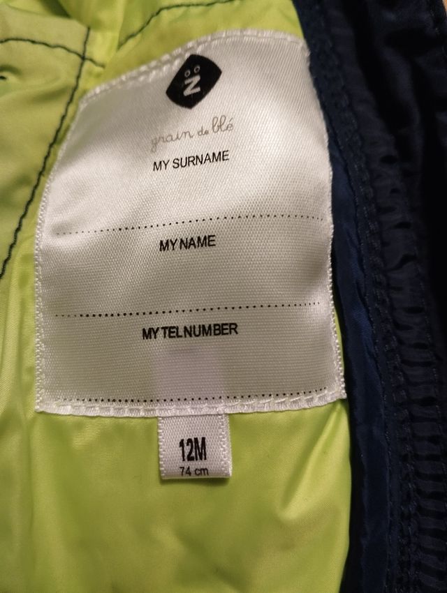 Giacca con cappuccio bambino 12 mesi