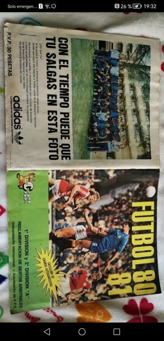 Album fútbol liga 80/81