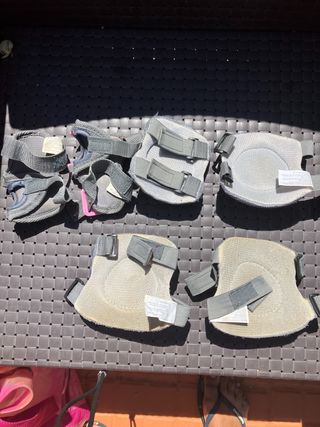 casco y protecciones para patinaje.