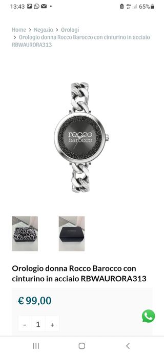 Orologio donna Rocco Barocco con cartellino