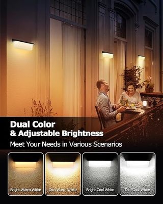 Luz Solar Exterior, Luz Pared Exterior de Doble