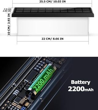 Luz Solar Exterior, Luz Pared Exterior de Doble
