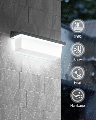 Luz Solar Exterior, Luz Pared Exterior de Doble