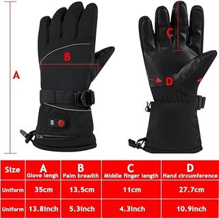  Guantes Calefactables Termicos Hombre Esquiar 