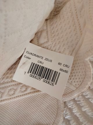 Pack de 2 cojines cojín almohada de Textura