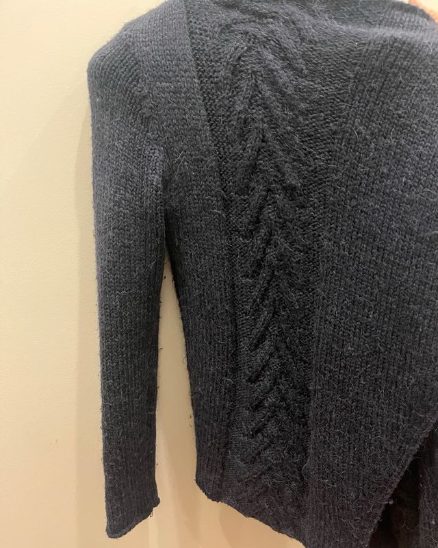 Cardigan giacca Blauer USA blu tartan in lana