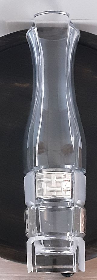 JARRÓN CRISTAL Y PLATA