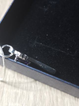 Colgante cruz plata estarlina