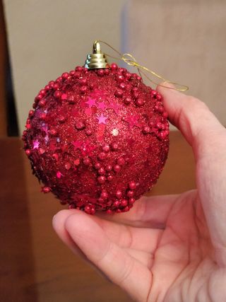 Bolas rojas para árbol de Navidad