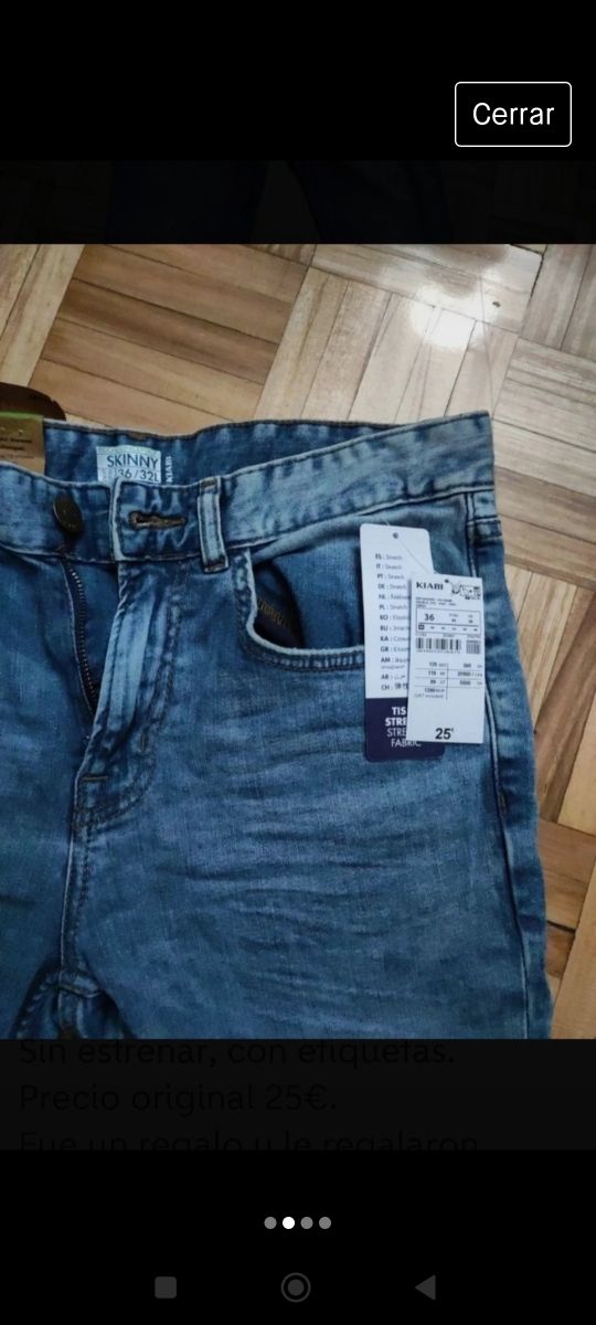 Pantalón vaquero hombre Kiabi