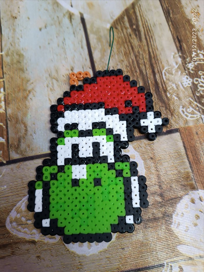 Decoración navideña de Mario Bros hama de Segunda mano por 1,2 EUR