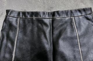mini falda zara puel vegana zara 