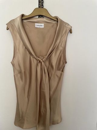 Camisa de fiesta dorada