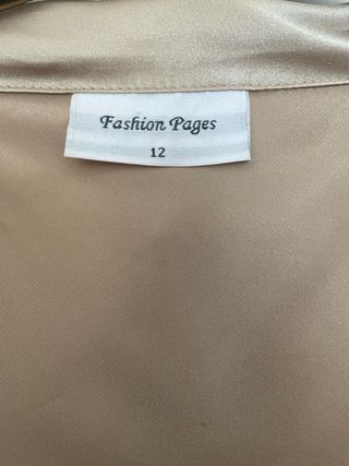 Camisa de fiesta dorada