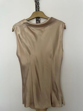 Camisa de fiesta dorada