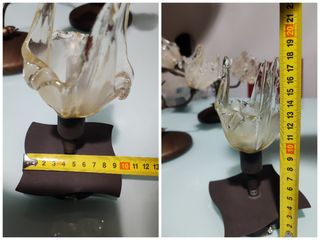 Juego 3 lámparas forja/metal