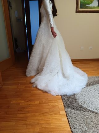 Vestido novia falda y corpiño independientes