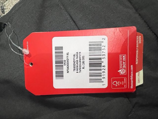 Parka The North Face – XL garçon con etiqueta