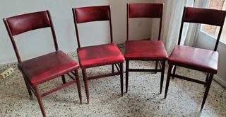 6 Sillas antiguas vintage 