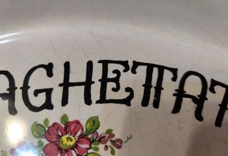 Pirofila in ceramica smaltata da portate