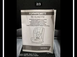 Sediolino auto foppapedretti