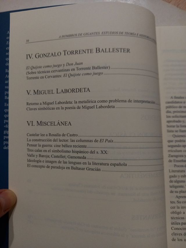 A hombros de gigante.