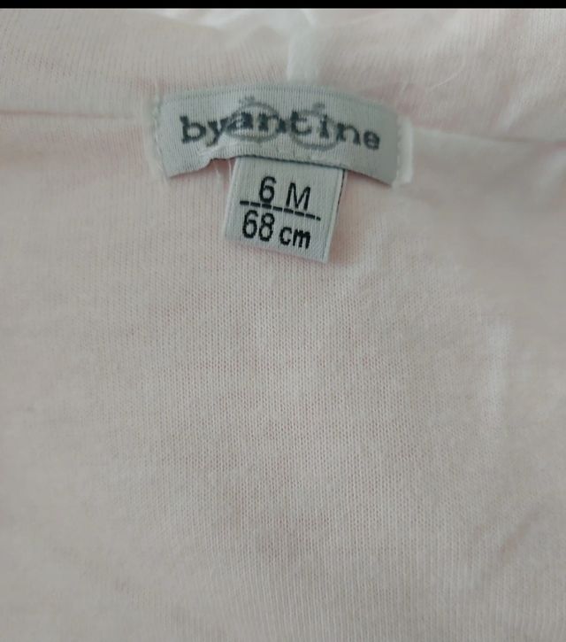 Conjunto bebé Byantine 6 meses.